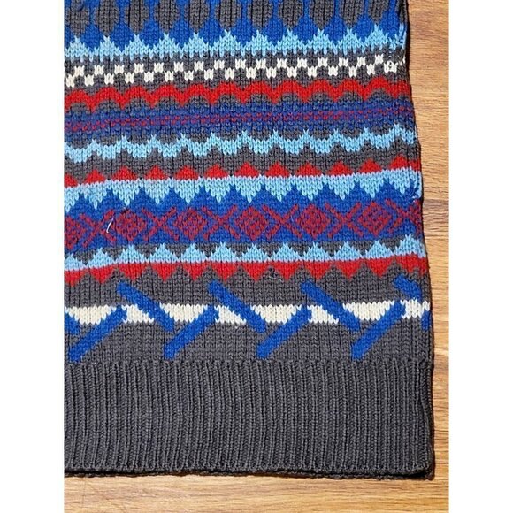 Vintage‎ DS Duke Fair Isle Style Collared Sweater Size M - Picture 4 of 6